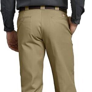 Mens Dickies work pants size 38x32 khaki colored.